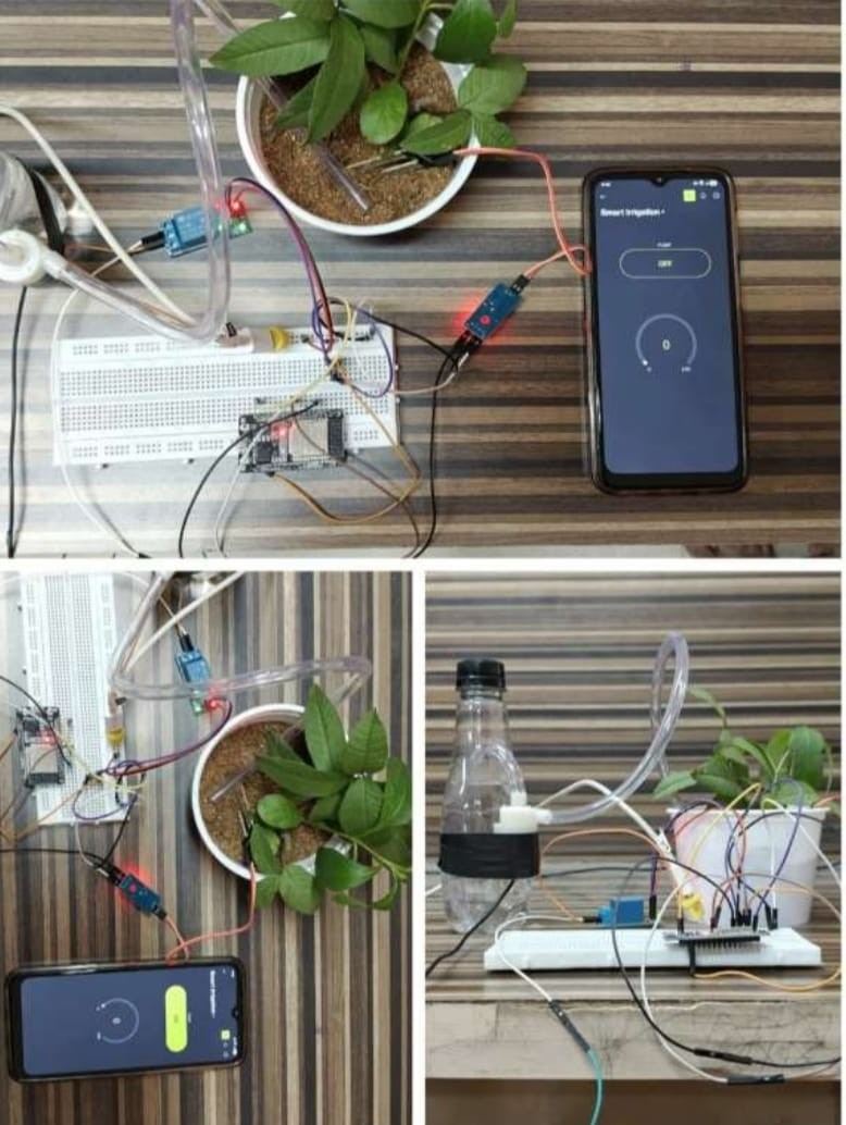 IoT-Based Soil Moisture Monitoring & Pump Control Setup